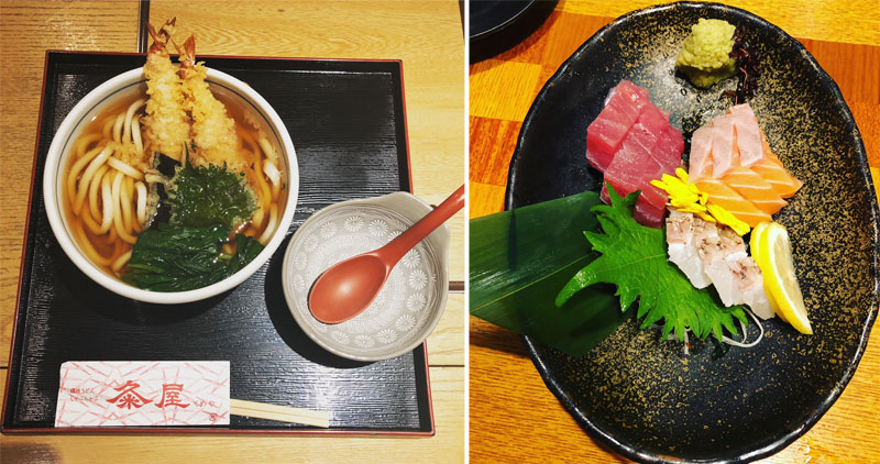 Japoniškas maistas: udonai, sašimis