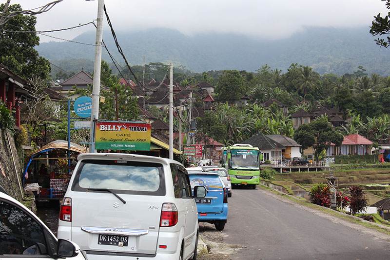 Ubud miesto gatvės Balyje